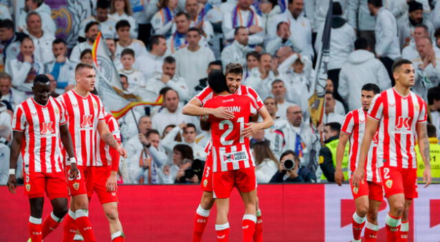 Almería sorprende al Real Madrid.