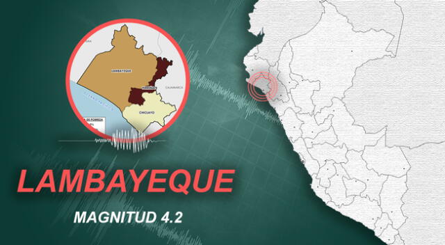 El Perú tembló con sismo de 4.2 en Lambayeque.