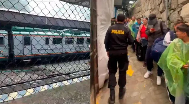 Visitantes de Machupicchu fueron trasladados en trenas hacia Ollantaytambo.