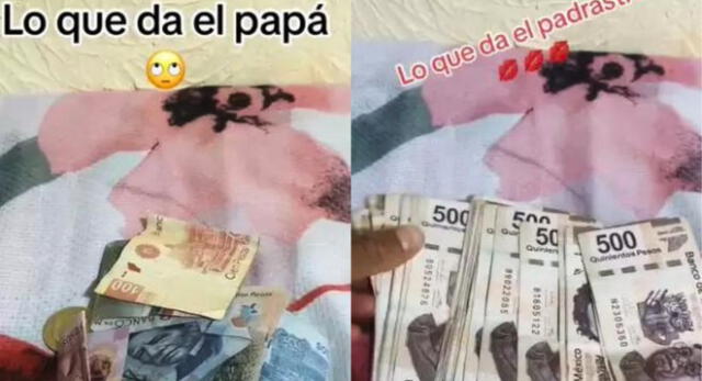 Madre compara el dinero que le da el padre biológico de su hijo con el del padrastro y es viral en TikTok.