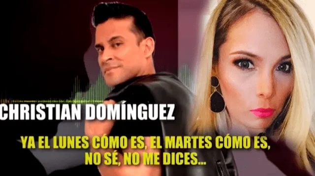 Christian Domínguez pedía verse con Mary Moncada según nuevo audios.