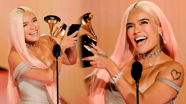 Karol G gana su primer Grammy estadounidense a por su álbum 'Mañana será bonito'.