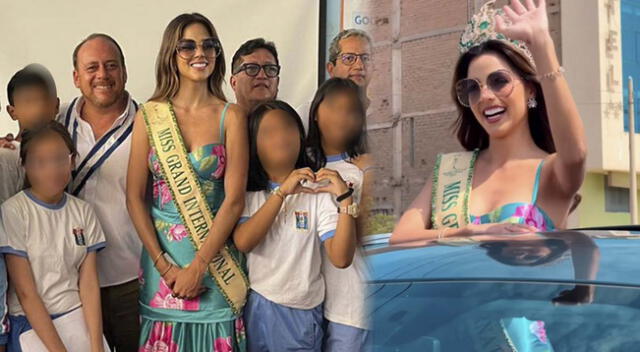 Luciana Fuster visitó a escolares del norte de país el fin de semana.