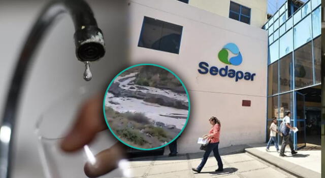 Sedapar comunicó a la población arequipeña sobre un corte de agua.