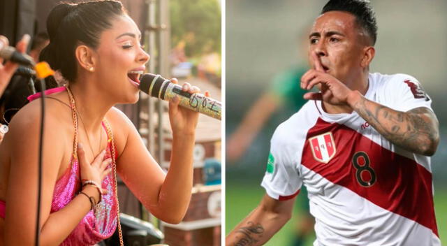 Pamela Franco vestía la camiseta de Christian Cueva cuando jugaba Perú