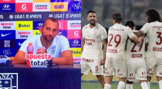 Futbolistas de Universitario no dejaron que Hernán Barcos responda las preguntas.