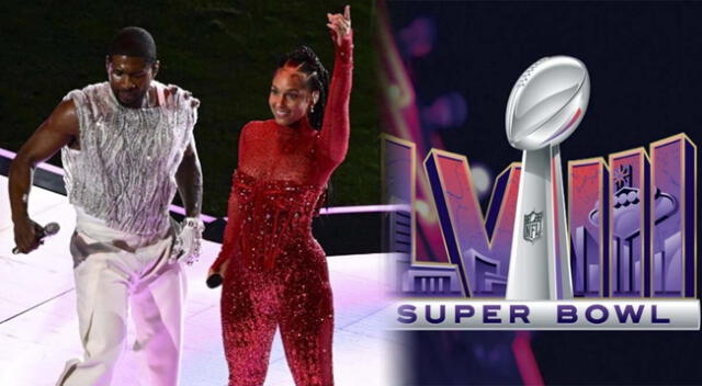 Usher cautivó con su show en el medio tiempo del Super Bowl.