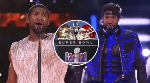 Usher en los Super Bowl 2024: Así fue su polémica presentación.