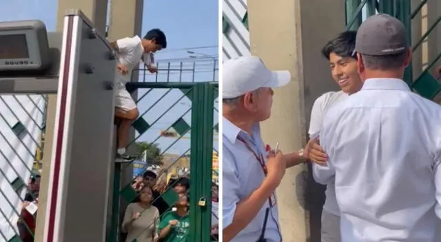 Personal de la UNI detuvo al joven que intento ingresar al campus para rendir su examen.