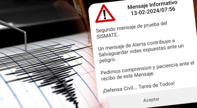 Volvió a sonar el mensaje de alerta de Sismate este martes 13 de febrero.