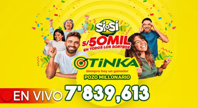 El pozo millonario de la Tinka se sorteó este miércoles 14 de febrero a las 10:50 p.m.