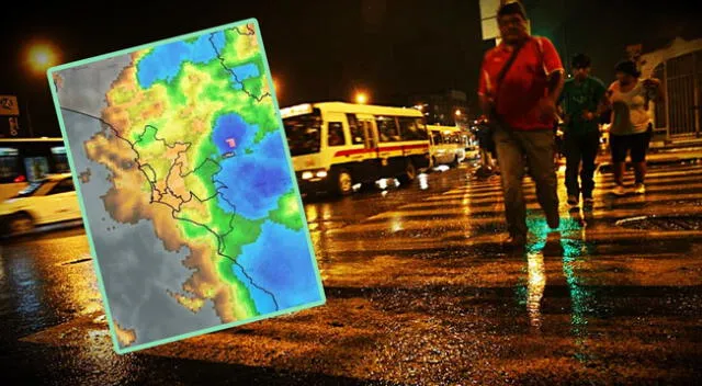 Las lluvias se generalizarían en las próximas horas de acuerdo con el reporte de Senamhi.