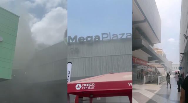 Fuerte incendio en Mega Plaza de Ica.