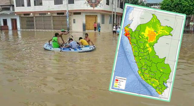 Desbordes de ríos e inundaciones. Estas serían las regiones más afectadas.