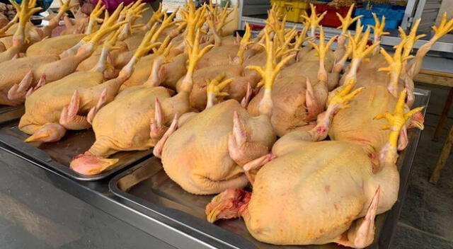 Estos son los precios del pollo en uno de los principales mercados de Lima.