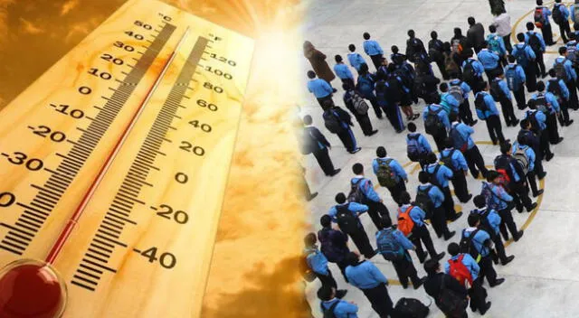 Minedu aseguró que la salud de los estudiantes estará primero ante la ola de calor.