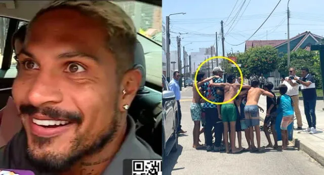 Paolo Guerrero se tomó fotos con niños tras su llegada a Trujillo tras fichar con UCV.