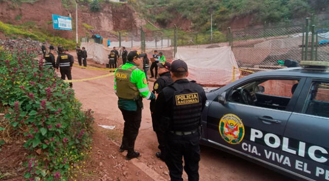 Agentes policiales llegaron hasta la zona donde habría sido atropellado el estudiante de la UNSAAC.