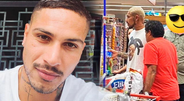 Paolo Guerrero captado haciendo compras.