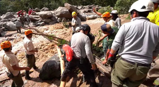 Cuerpo del adulto mayor fue encontrado entre los estragos que dejó el huaico en Machu Picchu.