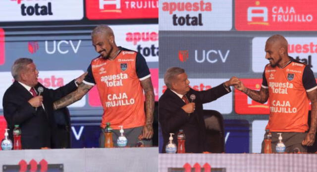 ¿Cuántos centímetros le lleva a Paolo Guerrero a César Acuña, dueño de la UCV?