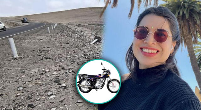 Joven que iba con su enamorado en motocicleta sufren accidente en Arequipa.