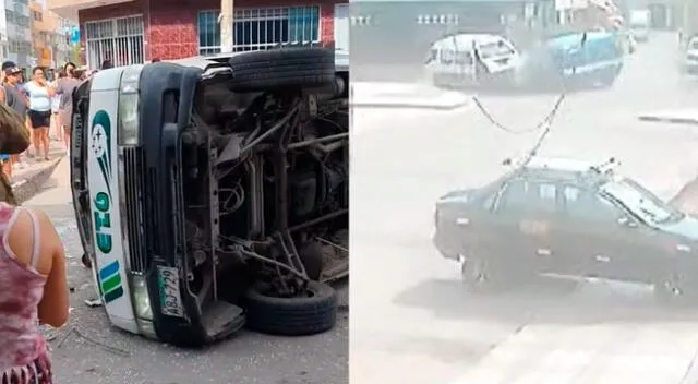 Video muestra el momento de accidente, cuyos choferes protagonistas se dieron a la fuga.