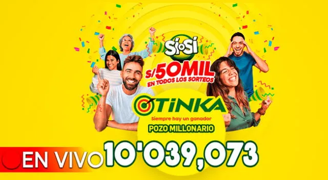 El pozo millonario de la Tinka se sorteó este miércoles 6 de marzo a las 10:50 p.m.