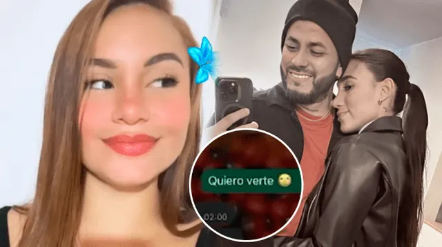 Bryan Torres y jovencita conversaron pese a estar con Samahara Lobatón.