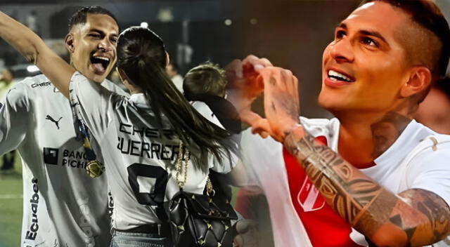 Paolo Guerrero emocionado por llegada de Ana Paula Consorte.