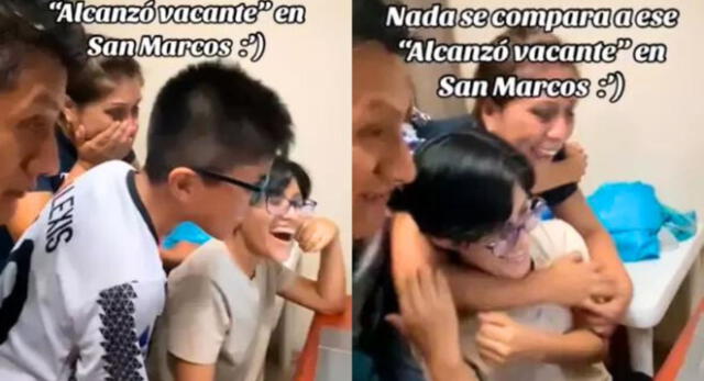 Familia peruana rompe en llanto al ver que su hijo ingresó a San Marcos y es viral en TikTok.