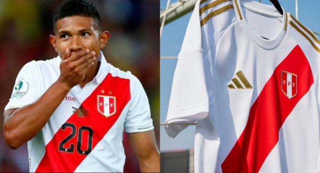 Edison Flores tuvo una singular reacción al ver la nueva camiseta de la Selección Peruana.