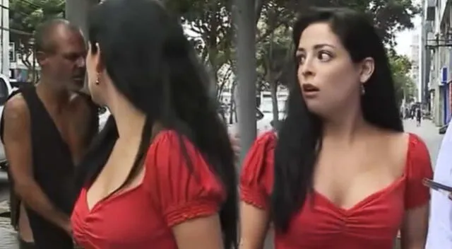 Andrea Luna recibe insultos por parte de sujeto en Miraflores.
