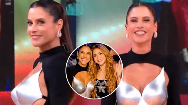 María Pía Copello vuelve a usar vestido que lució junto a Shakira.