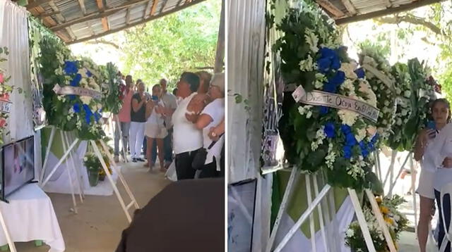 Captan a corona de flores 'moverse' sola en pleno velorio