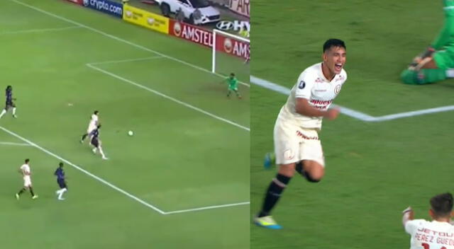 ‘Tunche’ Rivera puso arriba en el marcador a Universitario con este gol a LDU.