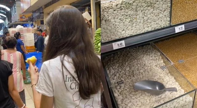 Joven española en supermercado peruano llamó la atención en redes sociales.