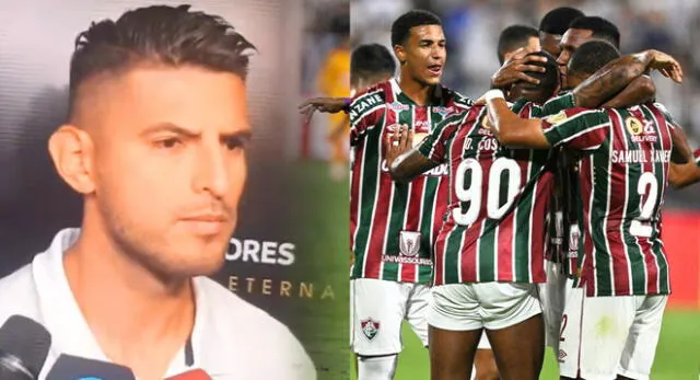 Carlos Zambrano molesto tras empatar 1-1 con Fluminense en Matute por Copa Libertadores.
