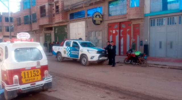 Personal de Serenazgo dio parte a las autoridades para el inicio de las diligencias de ley.