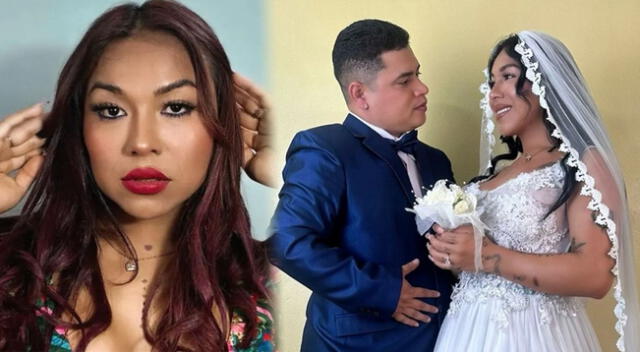 Dayanita sorprendió al aparecer con vestido de novia junto a Topito.