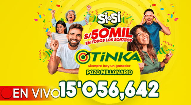 El pozo millonario de la Tinka se sorteó este domingo 14 de abril a las 10:50 p.m.