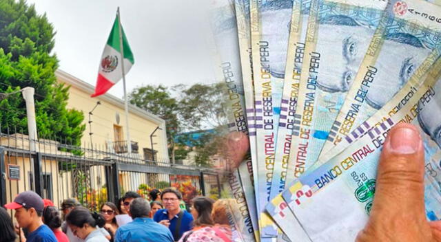 Cientos de peruanos acuden a la Embajada de México en Perú tras medida de visa del gobierno mexicano.