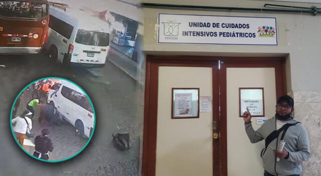 Escolar está en la Unidad de Cuidados Intensivos por caer de bus cuando iba a su vivienda en Arequipa.