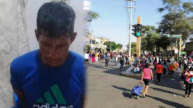 Un hombre con gran machete casi mata a comerciante en mercado de Pisco.