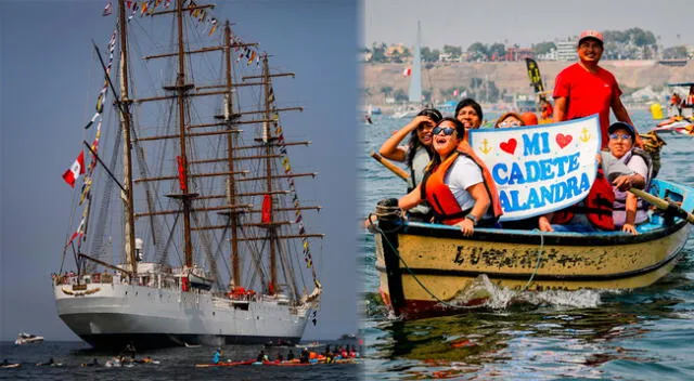 Familiares de cadetes del B.A.P. Unión llegaron a Chorrillos para poder recibirlos.