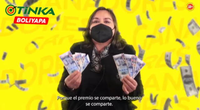 Ganadora del Boliyapa comparte su curiosa estrategia de la Tinka.