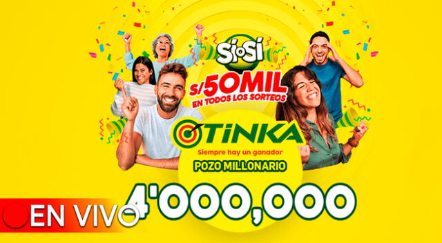 El pozo millonario de la Tinka se sorteó este miércoles 1 de mayo a las 10:50 p.m.