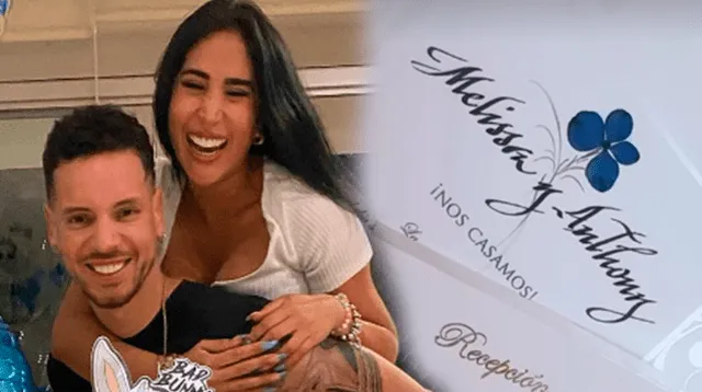 Melissa Paredes y Anthony Aranda ya tienen las invitaciones de su boda.