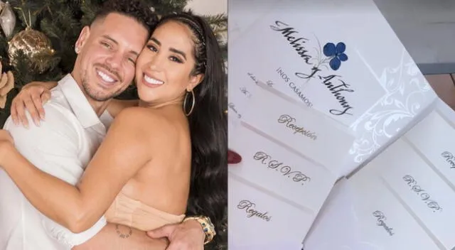 Melissa Paredes y Anthony Aranda comparten cómo lucirán sus invitaciones a su boda.