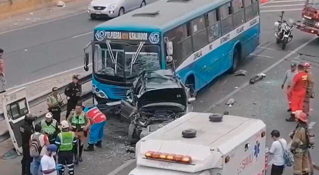 Triple accidente en la vía Evitamiento deja un fallecido.